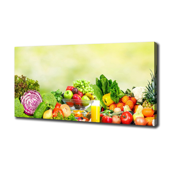 Canvas wall art Vegetables and fruits