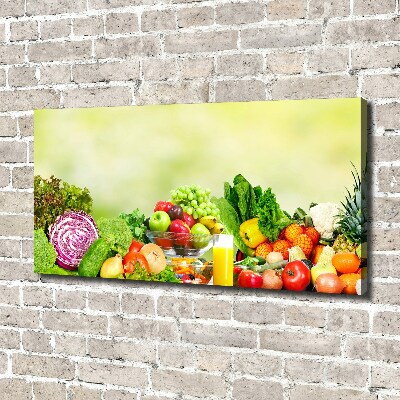 Canvas wall art Vegetables and fruits