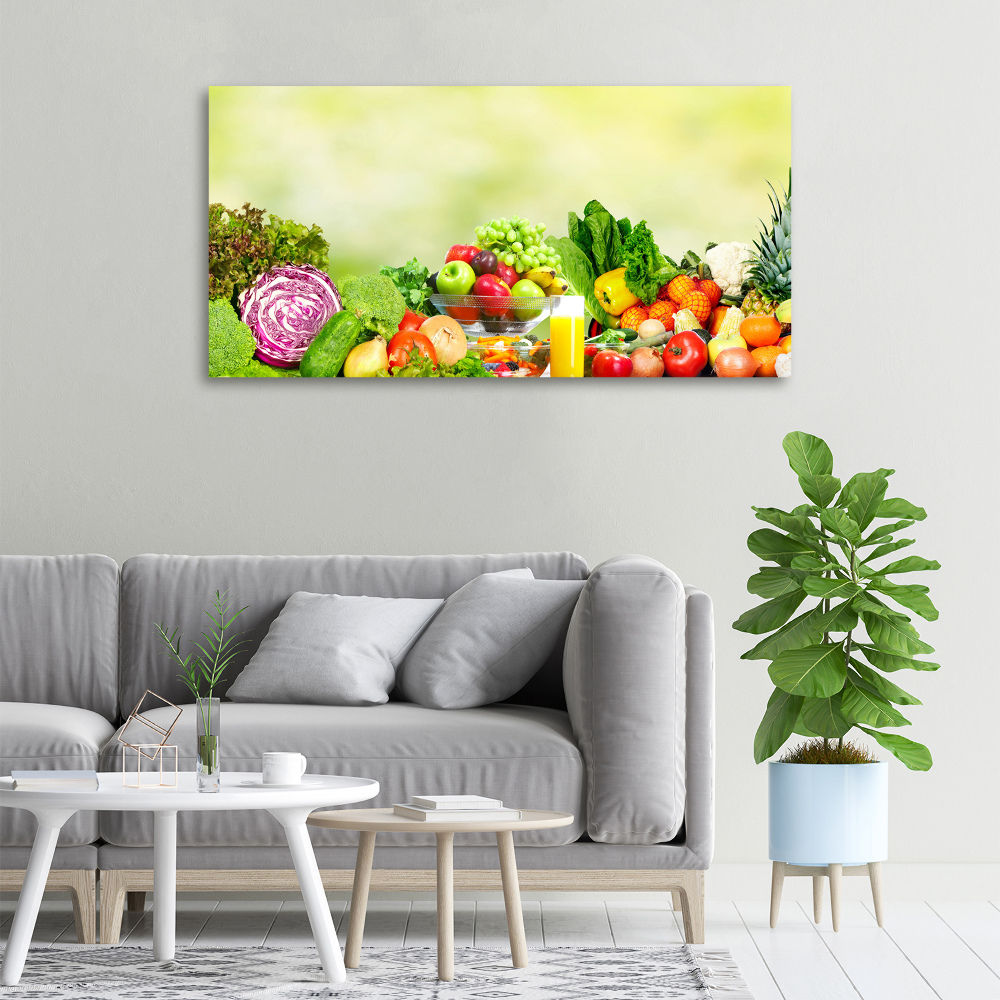 Canvas wall art Vegetables and fruits