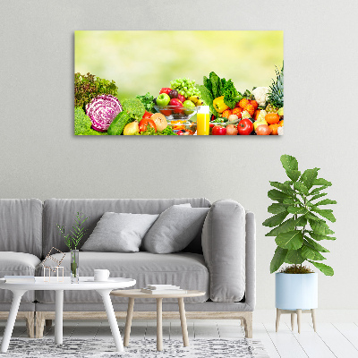 Canvas wall art Vegetables and fruits