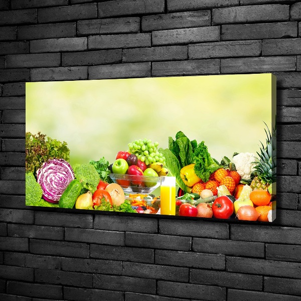 Canvas wall art Vegetables and fruits