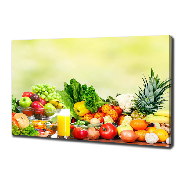 Canvas wall art Vegetables and fruits