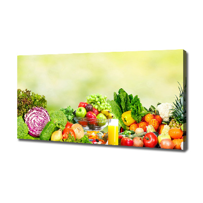 Canvas wall art Vegetables and fruits