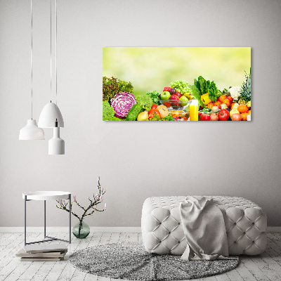 Canvas wall art Vegetables and fruits