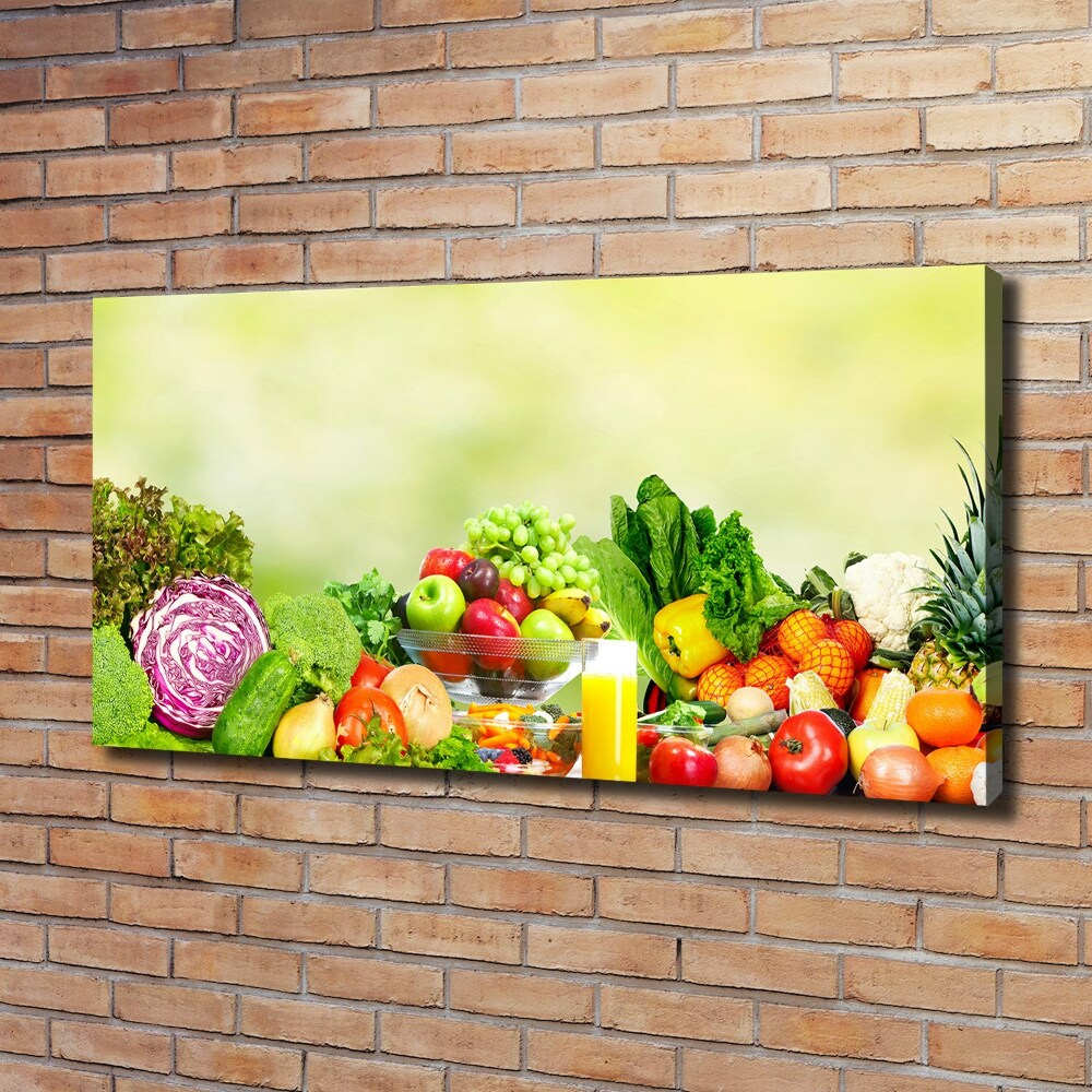 Canvas wall art Vegetables and fruits