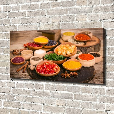 Canvas wall art Spices and herbs