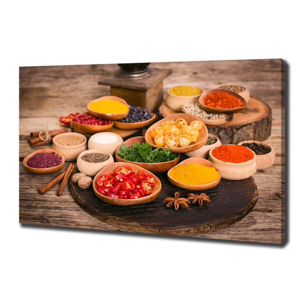 Canvas wall art Spices and herbs