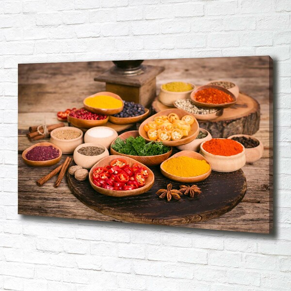 Canvas wall art Spices and herbs