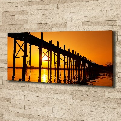 Canvas wall art West Sun bridge