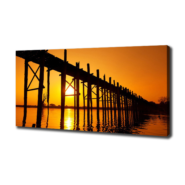 Canvas wall art West Sun bridge