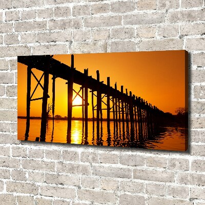 Canvas wall art West Sun bridge