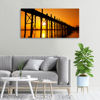 Canvas wall art West Sun bridge