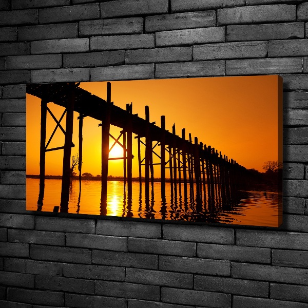 Canvas wall art West Sun bridge