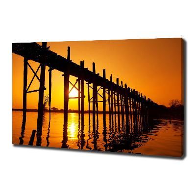 Canvas wall art West Sun bridge