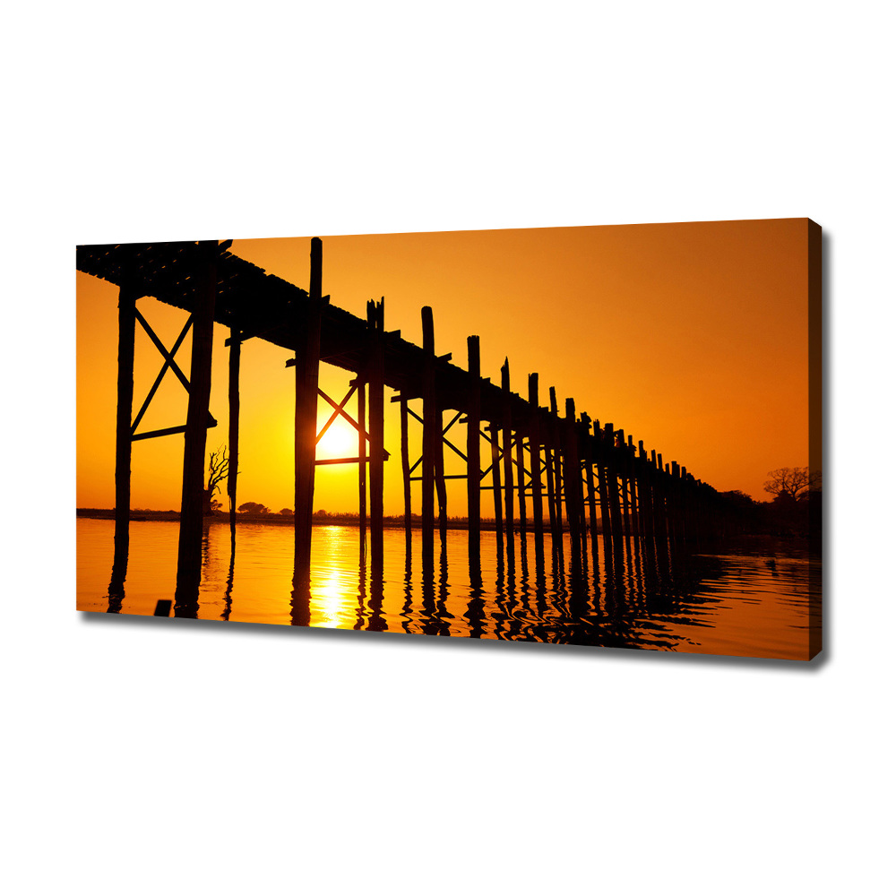 Canvas wall art West Sun bridge