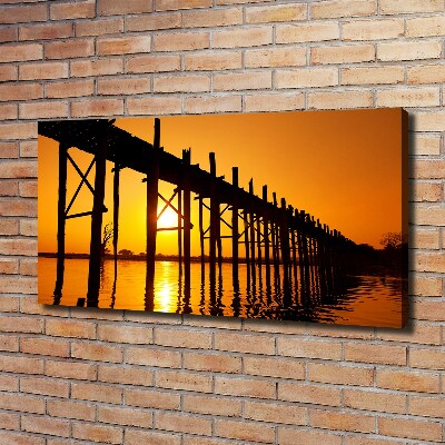 Canvas wall art West Sun bridge