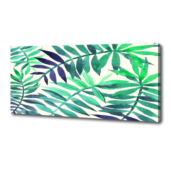 Canvas wall art Tropical leaves