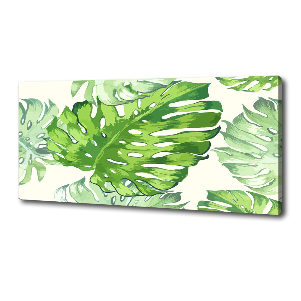 Canvas wall art Tropical leaves