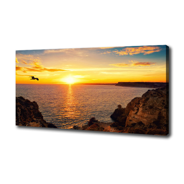 Canvas wall art Sunset sea