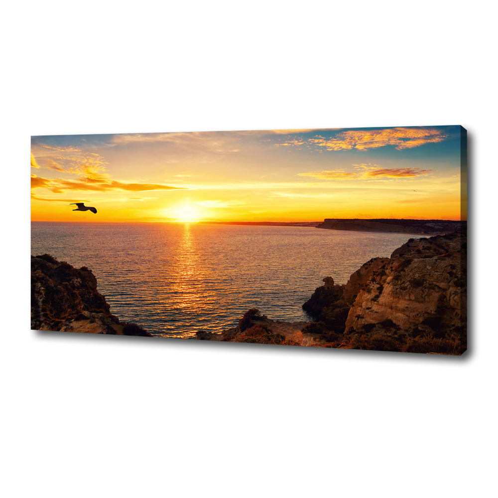 Canvas wall art Sunset sea