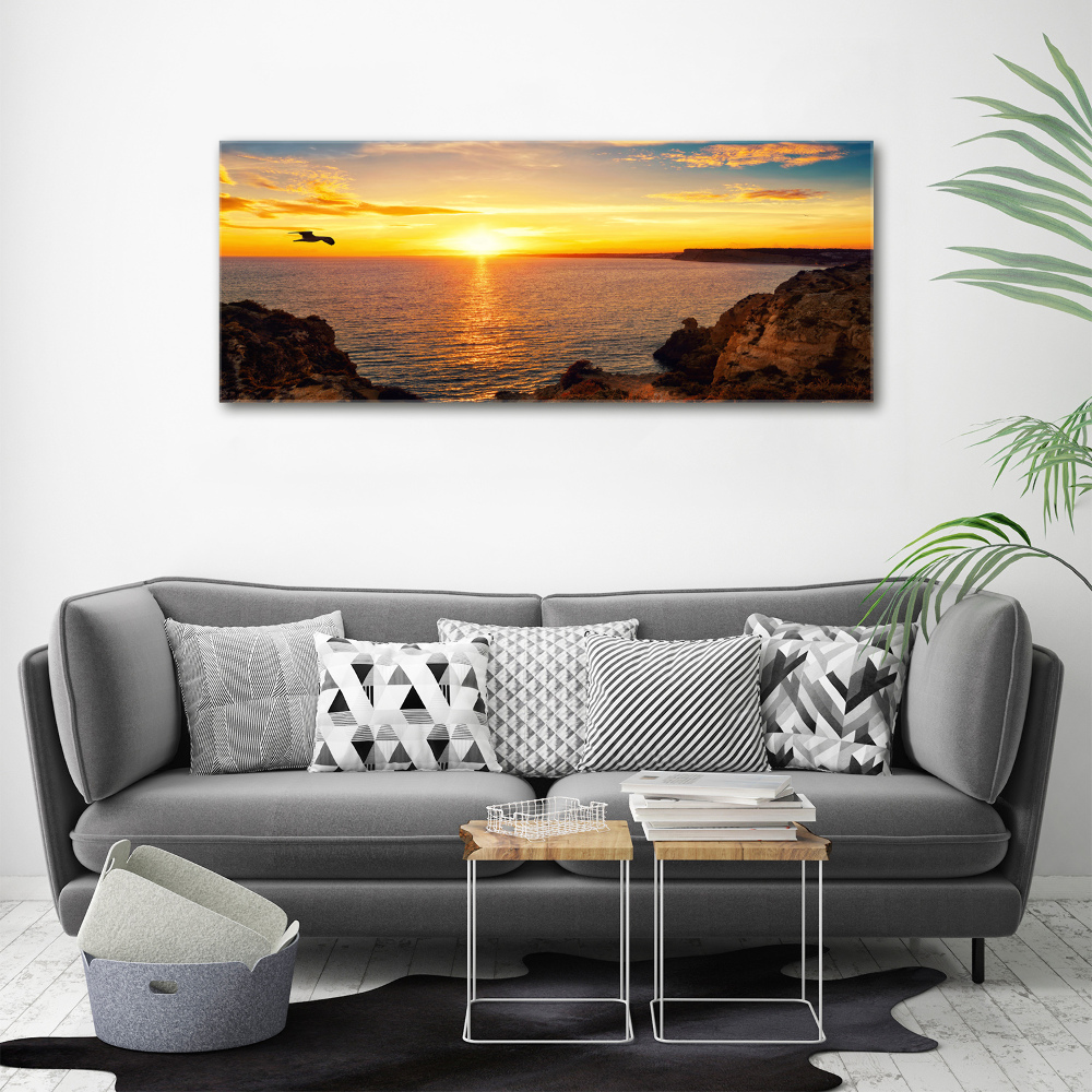 Canvas wall art Sunset sea