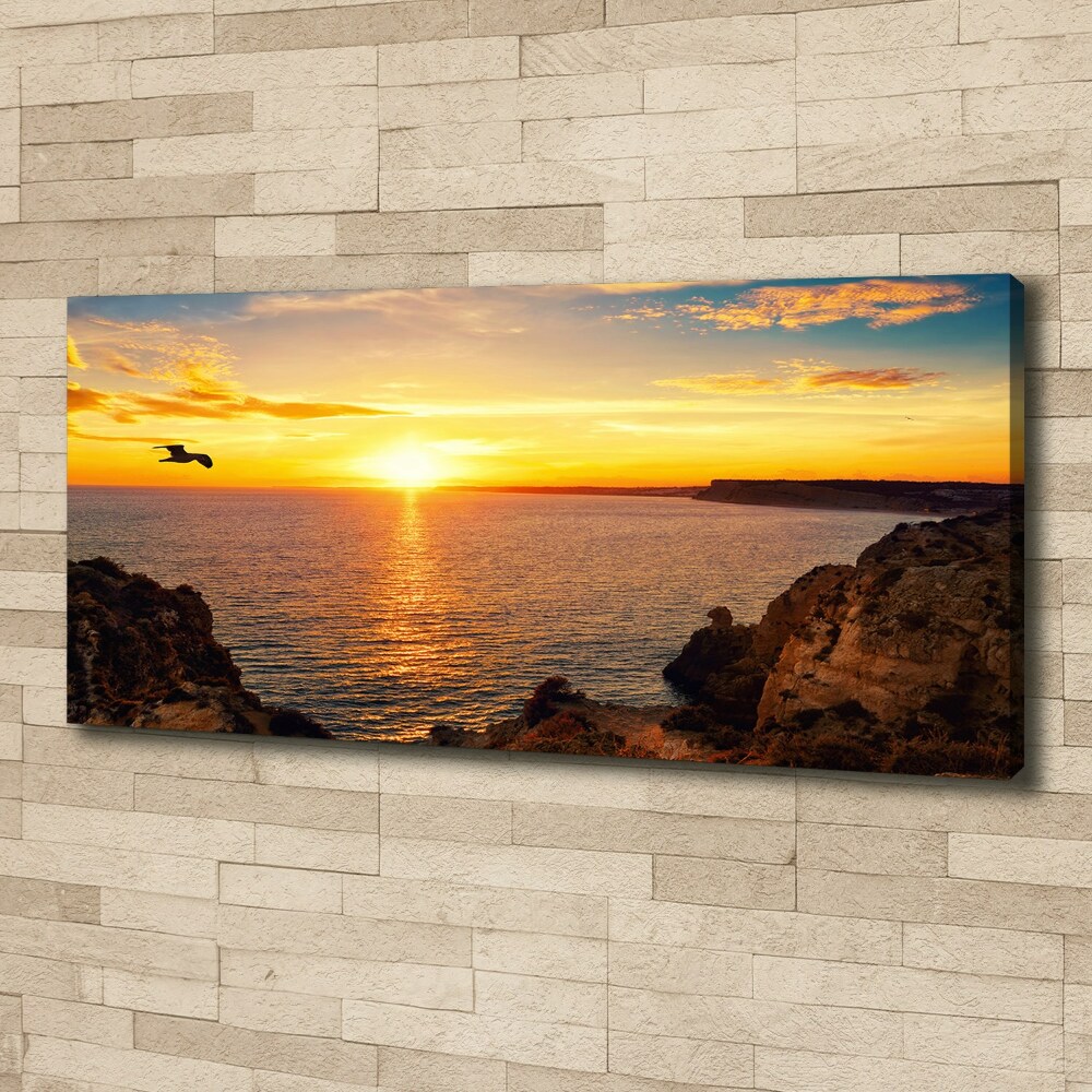 Canvas wall art Sunset sea