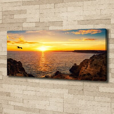 Canvas wall art Sunset sea