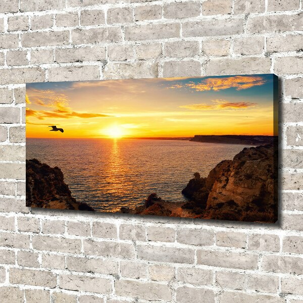 Canvas wall art Sunset sea