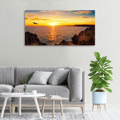 Canvas wall art Sunset sea