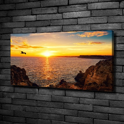 Canvas wall art Sunset sea