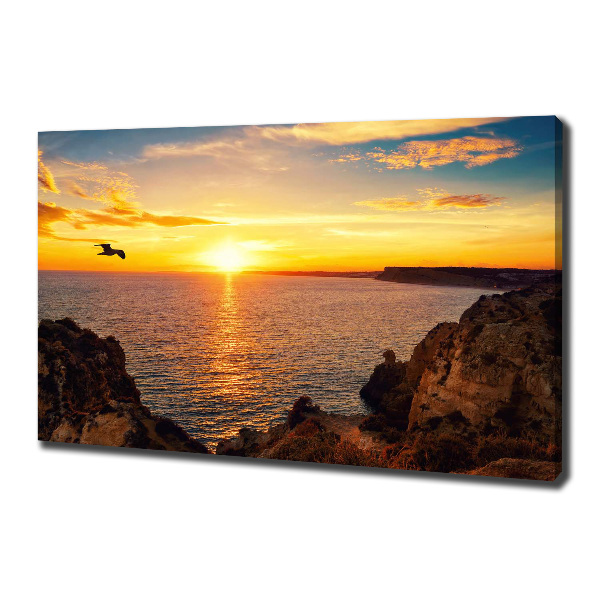 Canvas wall art Sunset sea