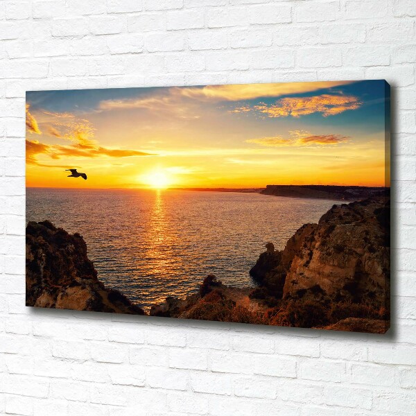 Canvas wall art Sunset sea