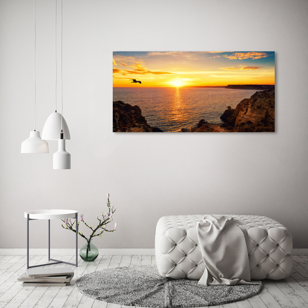 Canvas wall art Sunset sea