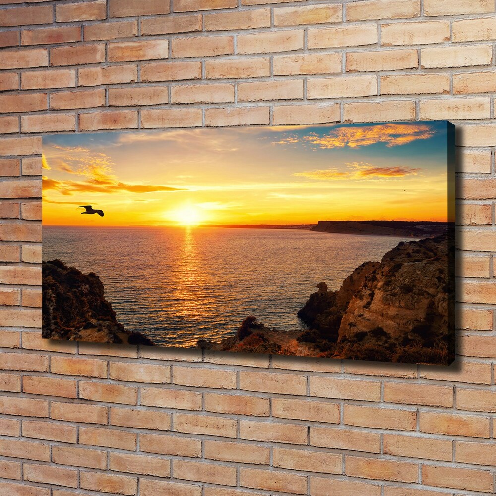 Canvas wall art Sunset sea