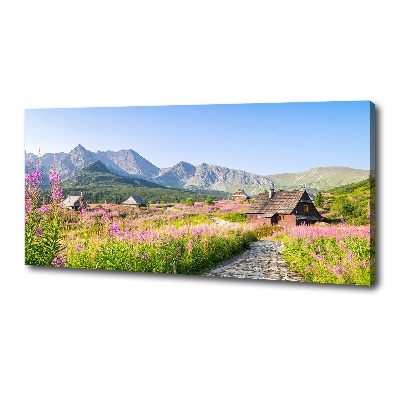 Canvas wall art Chatts in the mountains