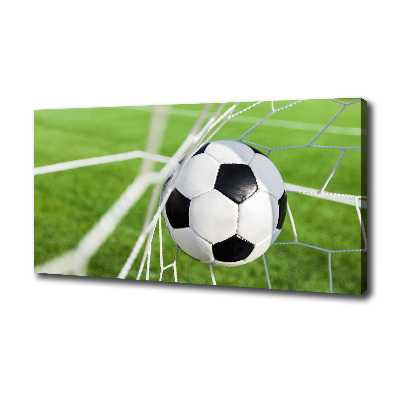 Canvas wall art Ball in the goal