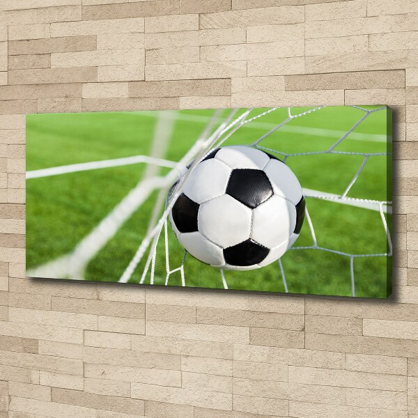 Canvas wall art Ball in the goal