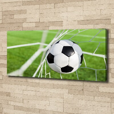 Canvas wall art Ball in the goal