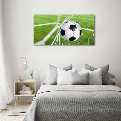 Canvas wall art Ball in the goal