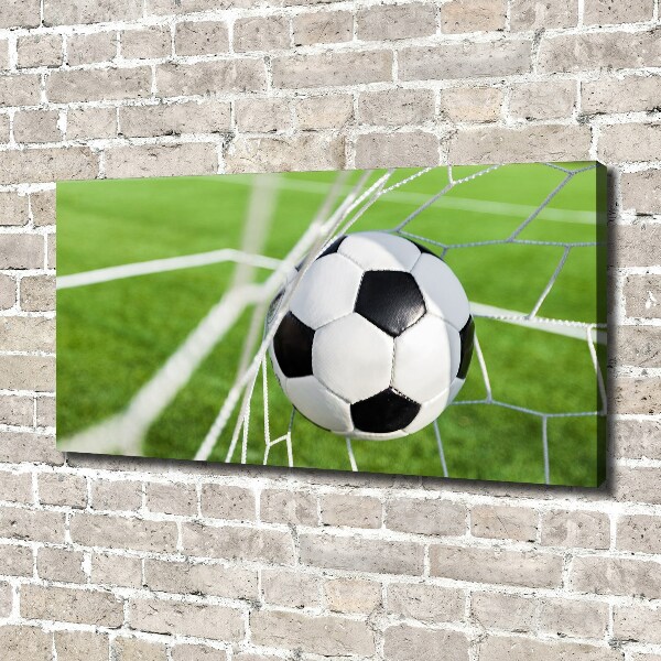 Canvas wall art Ball in the goal