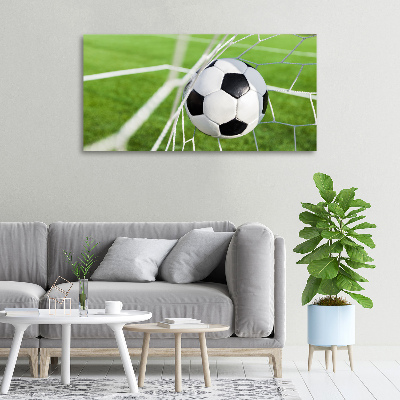 Canvas wall art Ball in the goal