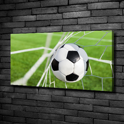 Canvas wall art Ball in the goal