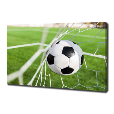 Canvas wall art Ball in the goal