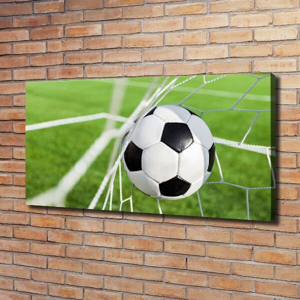 Canvas wall art Ball in the goal