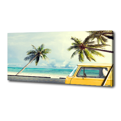 Canvas wall art Beach van