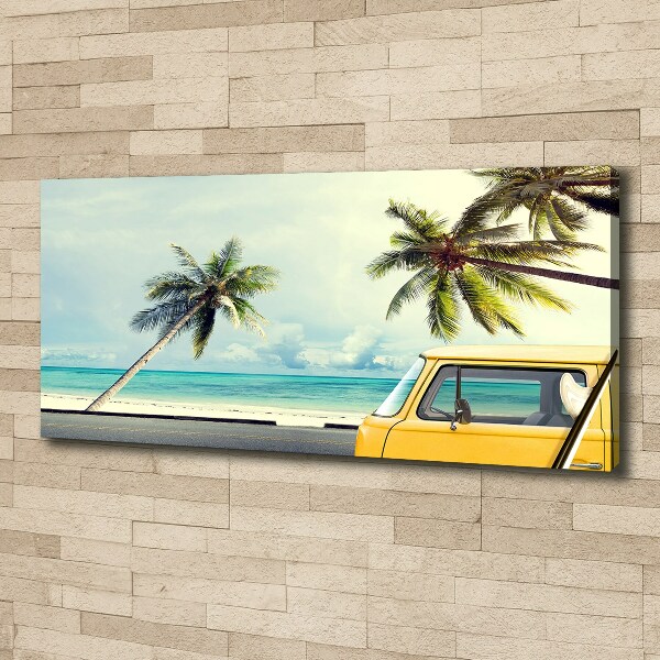 Canvas wall art Beach van