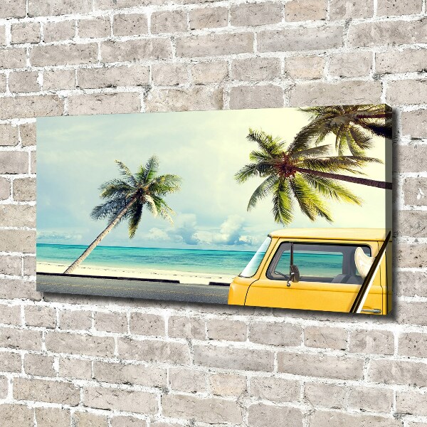 Canvas wall art Beach van