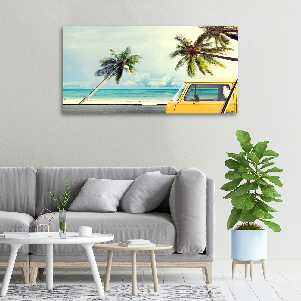 Canvas wall art Beach van