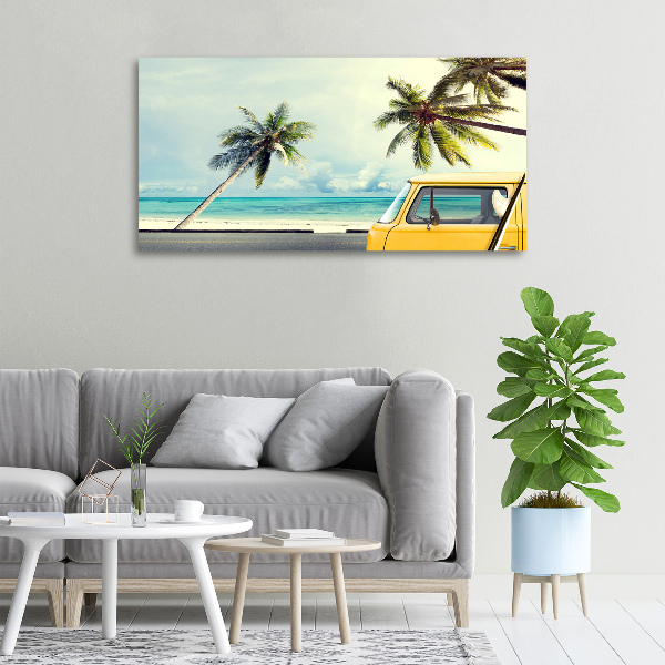 Canvas wall art Beach van