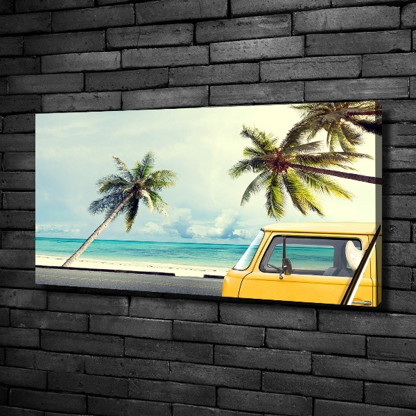 Canvas wall art Beach van